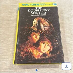 The Double Jinx Mystery #50 by Carolyn Keene Nancy  Drew mystery hardcover book